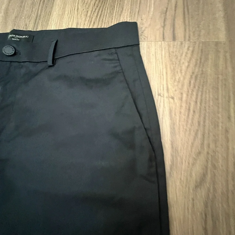 NWT Banana Republic Core‎ Temp Chino Black Slim Fit 34x31 Lightweight Stretch